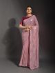 Dusty Pink designer sequins saree