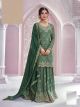 Nidhi Shah Green Embroidered Sharara Suit