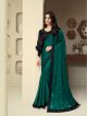 Dark Green Glass & Soft Silk Saree