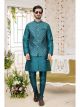 Green Men 3 Pcs Jacket Kurta Set