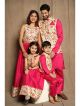 Fuchsia family matching outfits (4PCs Set)