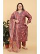 Pink Plus Size Pant Style Suit