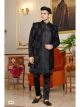 Black 3 Pcs Indo Western For Men