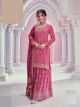 Nidhi Shah Chinon Embroidered Sharara Suit
