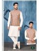 Light Cream Kurta Pajama With Modi Jacket