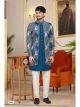 Blue 3 Pcs Attached Indo For Men