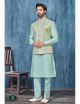 Blue Kurta Pajama With Modi Jacket