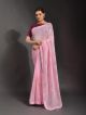 Pink designer sequins saree