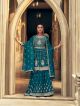 Magenta Short Anarkali With Skirt Designer Punjabi Suit