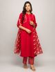 Red Readymade Alia Suit