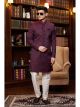 Imported Jacquard Silk Indo Western Sherwani