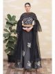 Black Shimmer Lycra Wedding Lehenga Choli