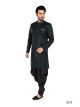Bottle Green Semi Indo Western with Aligadhi Pant