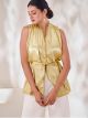 Beige Trendy Western Top For Women