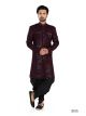 Navy Blue Semi Indo Western with Aligadhi Pant