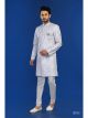 Wine Semi Indo Western with Aligadhi Pant
