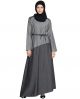 Asymmetrical contrast skirt Casual Abaya