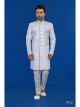 Off White Semi Indo Western with Aligadhi Pant