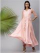 Pastel Pink Maxi Empire Dress