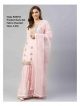 Baby Pink Designer Chanderi Suit