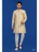 Light Beige Semi Indo Western with Aligadhi Pant