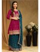Pink Short Frock Sharara Suit