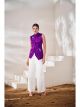 Purple Trendy Western Top For Women