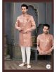 Pink Semi Indo-Western For Men