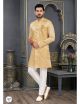 Yellow Semi Indo-Western For Men