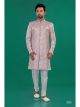 Pink Semi Indo Western with Aligadhi Pant