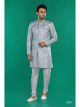 Sky Blue Semi Indo Western with Aligadhi Pant