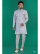 Sky Blue Semi Indo Western with Aligadhi Pant