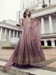 Copper Pink Heavy Embroidered Gown