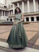 Olive Grey Gown