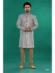 Grey Semi Indo Western with Aligadhi Pant