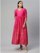 Pink Maxi A Line Dress