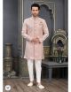 Light Peach Semi Indo-Western