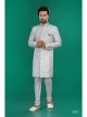 Grey Semi Indo Western with Aligadhi Pant