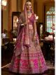 Purple Raja Rani Bridal Lehenga