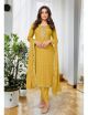 Yellow Embroidered Georgette Suit