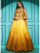 Yellow Chinon Gown