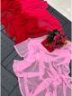 Alia Red and Pink Half N Half Saree
