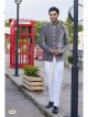 Grey Velvet Jodhpuri