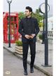 Black Art Silk 3 Pcs-Jacket Jodhpuri