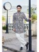Grey Velvet Indo Western