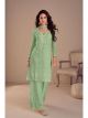 Pink Chikankari Work Palazzo Suit