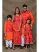 Orange family matching outfits Set