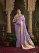 Silk Saree Pastel Violet with blouse