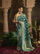 Silk Saree Aqua Deep with blouse
