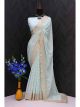 Georgette Embroidered Partywear Saree